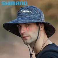 在飛比找Yahoo!奇摩拍賣優惠-Shimano 釣魚帽 2021 男士新款夏季防曬釣魚帽戶外