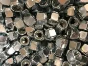 3/8-16 ZINC PLATED NYLON INSERT STOP LOCK NUT - 25 PIECES