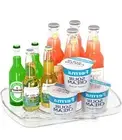 Lazy Susan Turntable Organizer for Fridge Organization and Storage, Rectangle Tu