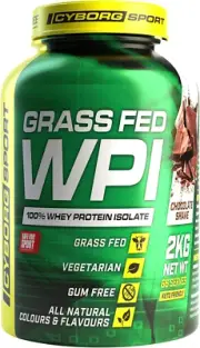 - GRASS FED WPI Chocolate Shake 2Kg: 100% Whey Protein Isolate - Vegetarian - Gu
