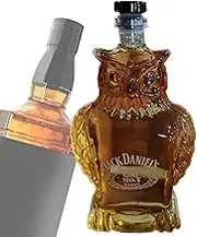 Whiskey Glass Decanter, Animal Statue Liquor Bottle, Versatile Wine Container for Bourbon, Vodka, Brandy, Home Decoration for Alcohol Storage and Display 4.33 Inches