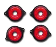 4 SET 24V LED RED ROTATING REAR SIDE MARKER OUTLINE TAIL LIGHTS WAGON VOLVO DAF