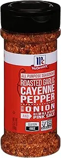 McCormick Roasted Garlic Cayenne Pepper with Onion and Himalayan Pink Salt All Purpose Seasoning, 5.51 oz
