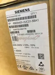 ONE NEW Siemens inverter 1.5kW 6SE6420-2UC21-5BA1 6SE6 420-2UC21-5BA1
