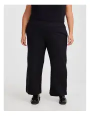 [Taking Shape] Tall Ponte Harper Wide Leg Pant in Black
