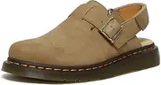 [Dr. Martens] Unisex Jorge Patchwork Sling Back Mule Milled Nubuck Leather, Savannah Tan, UK