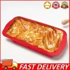 2Pcs Silicone Rectangular Bread Loaf Pan Tray DIY Cake Bakeware Pan for Baking