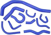 Silicone Radiator Coolant Hose kit, Radiator Tubing Water Coolant Heater Hose Tube, Sealing Flexible Coolant Water Hose Kit for Car Engines (Blue)
