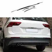 For VW Tiguan 2018-2021 Chrome Steel Rear Bumper Lower Protector Strip Trim 3PCS (for: Volkswagen)