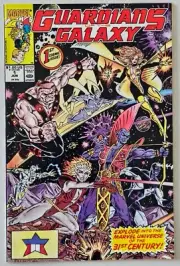 GUARDIANS OF THE GALAXY #1 EXPLODE INTO MARVEL UNIVERSE TASERFACE 1990 NM- 9.2