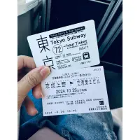 在飛比找蝦皮購物優惠-東京地鐵三日券72H+skyliner京城上野-成天機場