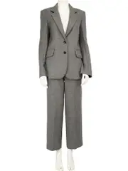 Grey Wool Blazer & Trouser Set