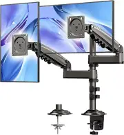 17-32 Inch Dual Monitor Stand, Gas Spring Dual Monitor Mount, Monitor Stand 2 Mo