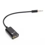 3.5mm Mic Audio jack to Headphone Microphone Y Splitter Cable Converter Adap.t2