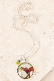 Rainbow Lorikeet Pendant--NES-SP-LORI