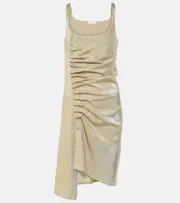 [Rabanne] Rabanne Ruched Lurex® minidress AU 10 metallic