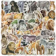 50PCS African Animals Stickers,Animals Stickers,Teens Boys and Girls Sticker