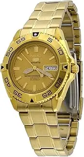 5 Sports #SNZB26J1 Men's Japan Gold Tone Stainless Steel 100M Automatic Dive Watc1 by Seiko Watches