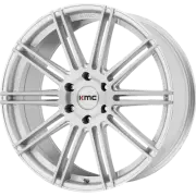 20x9 KMC KM707 CHANNEL Brushed Silver Wheel 5x120 (30mm)