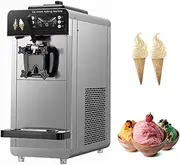 850W Single-Head Soft Serve Ice Cream Machine – 6L Large Capacity, 70 Servings/Hour, 5 Cones Non-Stop, LED Display & Auto Cleaning, for Coffee Shops, Milk Tea Stores, Dessert Businesses,6L