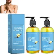 Vanilla Body Oil, Oil Massager for Body, Fragrances Body Oil, Vanilla Body Care Vanilla Massage Oils Moisturizing Body Oil, Scented Body Oil, Vanilla Body Oil Moisturizer for All Skin Types (2pcs)