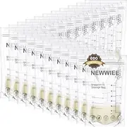 600 Count Breastmilk Storage Bags 7oz Breast Milk Bags for Breastfeeding Self Standing Breastmilk Storing No Leak Double Seal Freezer Storage for Refrigeration and Freezing(Gray)
