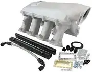 Aeroflow GM LS Modular Intake Manifold Rectangle Port Hi Rise EFI Natural Aeroflow - AF6063-6001