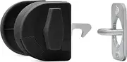 Sliding Door Latch- Pool Safety Latch Two Way Opening Sliding Door Latch (Black)