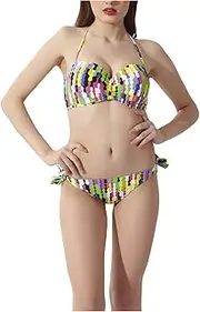[Legou] Women's Push Up Bandeau Halter Bikini