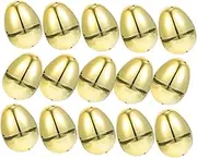 Sosoport Realistic Plastic 15pcs Fillable Egg Decorations for Easter Party and Baskets