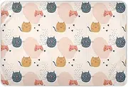 Cartoon Cute Cats Light Color Diaper Mats Waterproof Washable Potty Training Slip Resistant Toddler Bedding Products for Baby Boys Girls, 52 x 34 Inch B