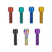 6 PCS Bicycles Stem Top Cover Bolts Screw Bike Stem Bolts Tapered Bolts Screw