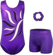 [XFGIRLS] Sleeveless one-piece briefs, 3 to 12 years, girls' gymnastics tights, ballet costumes, dance costumes