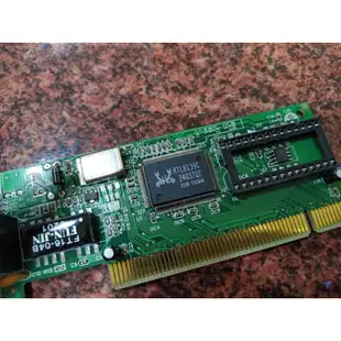 全新網路卡桌上型電腦10/100Mbps 螃蟹卡PCI 介面 PCI 網卡 (裸裝) RTL8139C 台灣製 8139