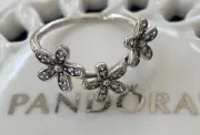Authentic Pandora Dazzling Daisies Triple Ring #190933CZ
