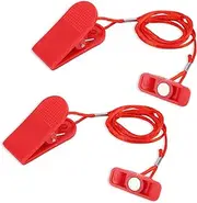 2pcs Treadmill Magnet Safety Key, 4x1.5cm Magnetic Safety Switch Universal Treadmill Emergency Stop Magnet for Treadmills Treadmills Treadmills (Rectangle)