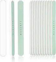 MAKARTT Fine Nail Buffer Block 10PCS Natural Nail Polisher, 400/6000 Grit, White and Green, Foam and Plastic