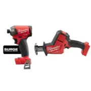 Milwaukee SURGE Impact Driver 18V Li-Ion Brushless Cordless w/ Reciprocating Saw