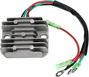Areyourshop Voltage Regulator Rectifier for Ya-maha Outboard Boat Engine 4 Pin Replacement 68mm x 58mm Fit for F8 F9.9 F13.5 F15 T9.9 FT9.9 Models 1985-2008