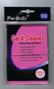 100 Pro-Safe Sandard Pink Size Deck Protector Sleeves
