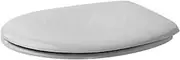 Duravit 0064290000 Toilet Seat with Soft Close Hinges Stainless Steel White