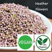 HEATHER FLOWERS CERTIFIED ORGANIC Dried Flower Tea NEW PREMIUM QUALITY