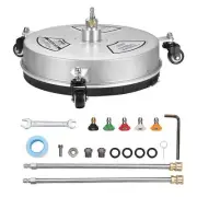 VEVOR 15" Pressure Washer Surface Cleaner w/ Wheels, Stainless Steel Concrete...