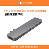 在飛比找PChome24h購物優惠-HyperDrive 8-in-2 USB-C Hub-太空