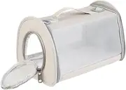 WeiLaiKeQi Hamster Carrier Bag Guinea Pig Carrier Collapsible with Mesh Window Breathable for Bunny Ferrets Rat Small Animals Walking, White