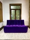 N701 Ethnicraft Custom Modular Sofa & Sectional Couch Purple Velet Double Seater