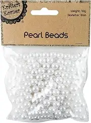[Krafters Korner] 8mm White Pearl Beads 50g