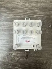 Commercial Powered Coax Splitter: 8 Way 54-1000Mhz Amplified Powered
