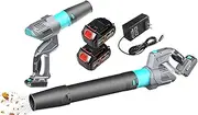 Leaf Blower Cordless 40V Handheld Air Blower with 2 X 4.0Ah Batteries and Charger, 5 Speed Modes, 90Mph Brushless Garden Blowers for Blowing Leaves, Dust, Snow, Debris