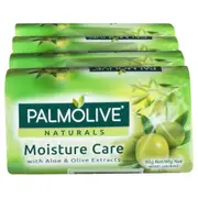 Palmol Naturals Soap Bar Aloe Olive Extract 4 Pack